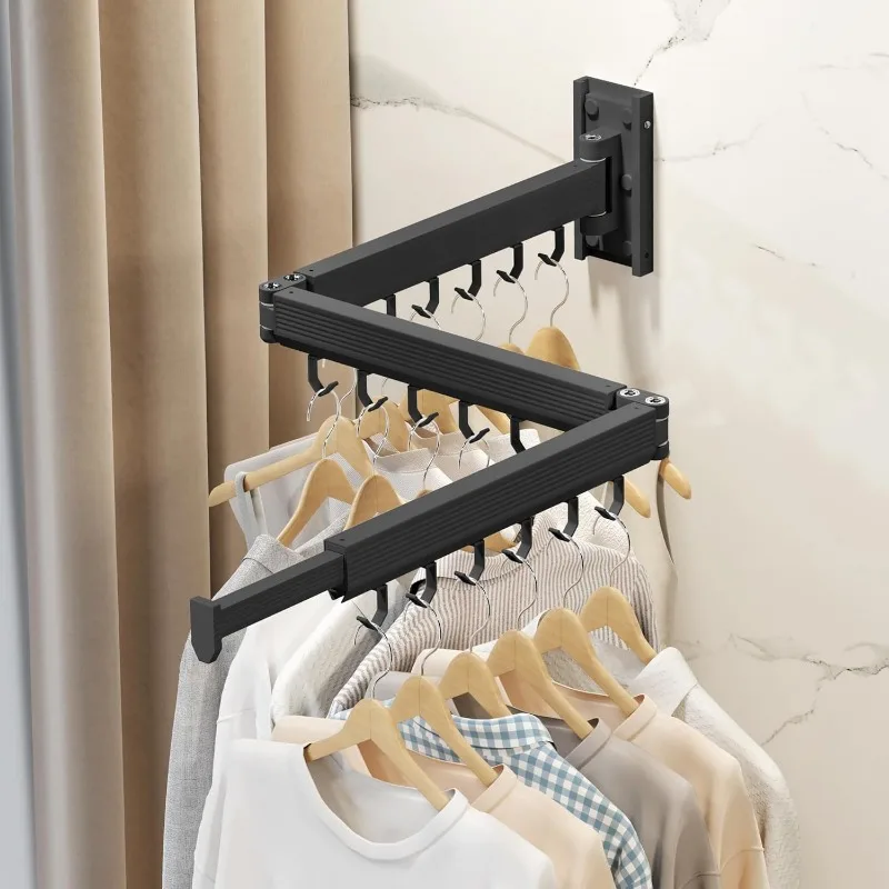 Collapsible Drying Racks for Laundry,Clothes Drying Rack Wall Mounted,Laundry Drying Rack Wall Mount,Drying Rack Clothing 5