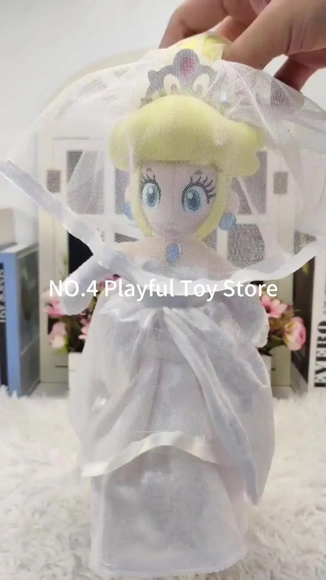 3 Style Super Bros Plush Toys Wedding Dress Princess Peach White Dress  Bowser Mario Stuffed Toys Dolls for Kids Birthday Gift