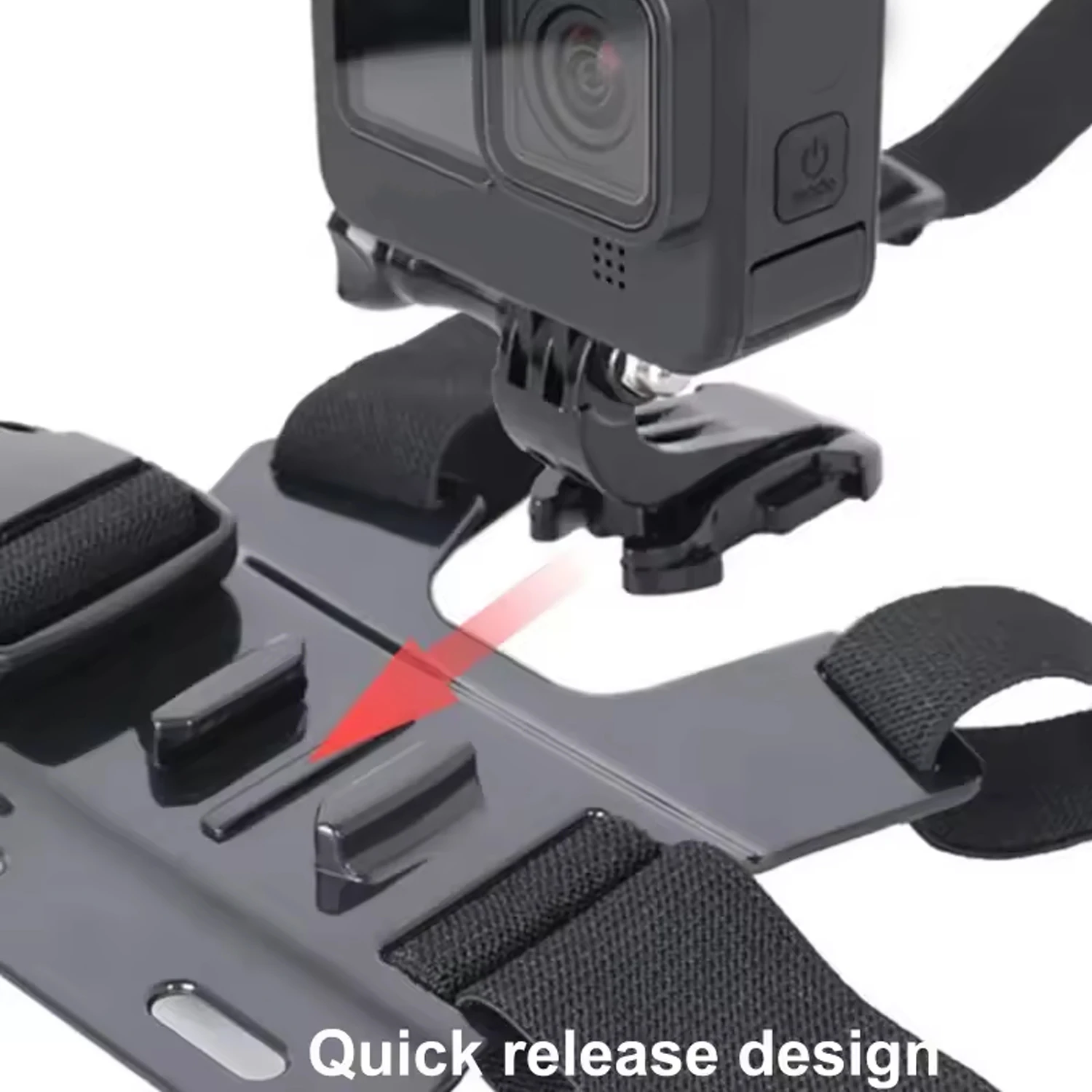 Harnais de poitrine pour GoPro – Lot de 3/5/6 pièces