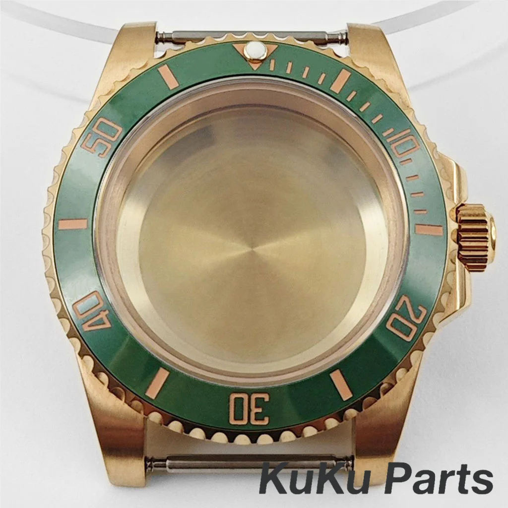 Luxury Rose Gold Men's Watch Case - 40mm, 100m Waterproof, YACHT-MASTER Design