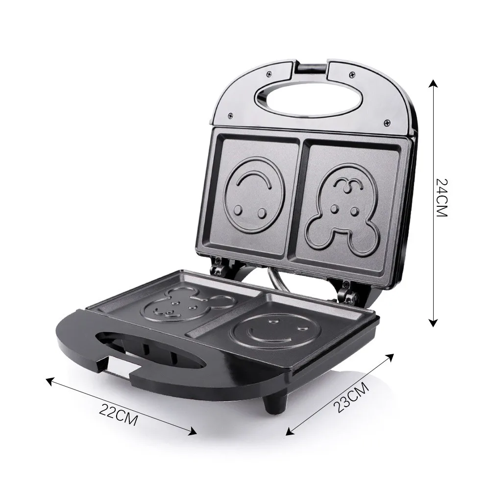 220/110V Household Appliances Smile Sandwich Maker Mini Home Breakfast Maker Multi-function Bread Sandwich Maker