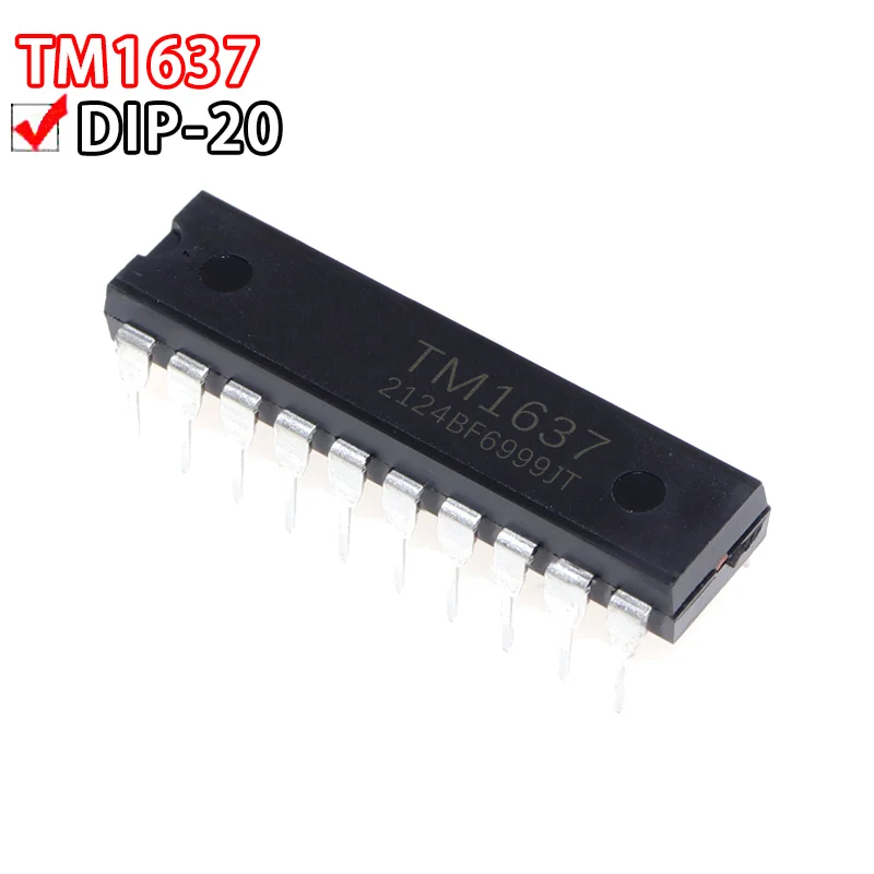 5PCS TM1637 In line DIP20 LED nixie tube driver chip