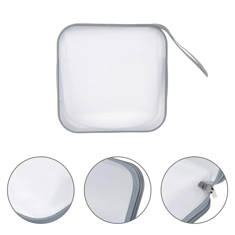 Portable Clear Plastic 40 CD DVD VCD Disc Holder Storage Box Bag Wallet Case Protector Organizer