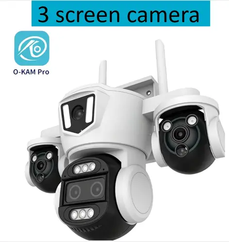 10K 20MP Four Screen Outdoor WiFi Cam PTZ 5X Zoom Night Vision Four Lens 10K Wireless CCTV Surveillance Cam Security Protection - Image 9