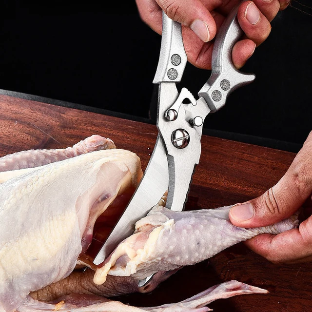 Powerful Chicken Bone Scissors Kitchen Scissors Kitchen Shears Duck Fish Cutter  Stainless Steel Fish Scissors Cooking Tools - AliExpress