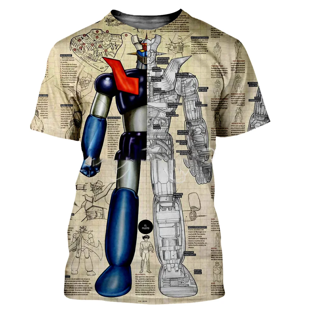 Sudadera 4xl Sudadera De Hombre MZ Anime Manga Retro 80 Puños Fuera Mech Z 021 Sudadera 4xl Hombre