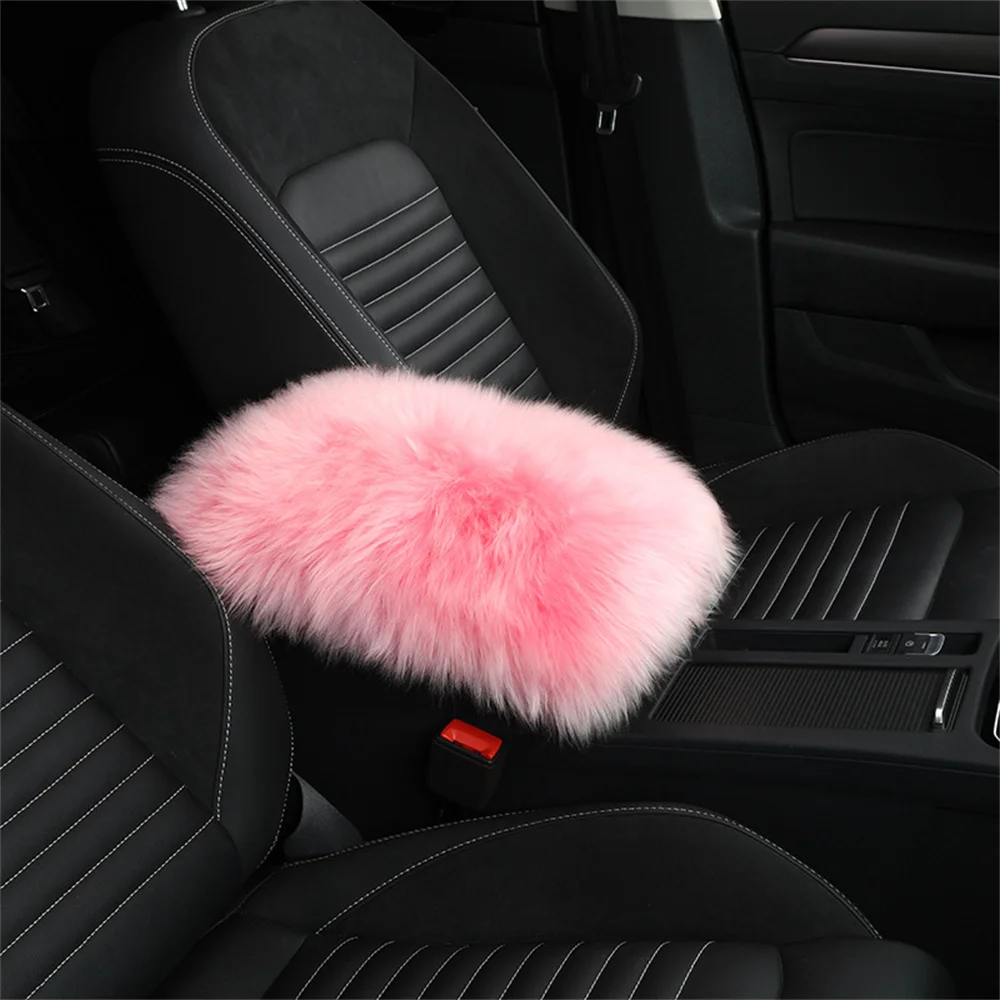 

Faux Fur Car Seat Cover Plush Winter White Universal Automotive Interior Faux Wool Car Seat Cushion Warm And Luxurious Cloak