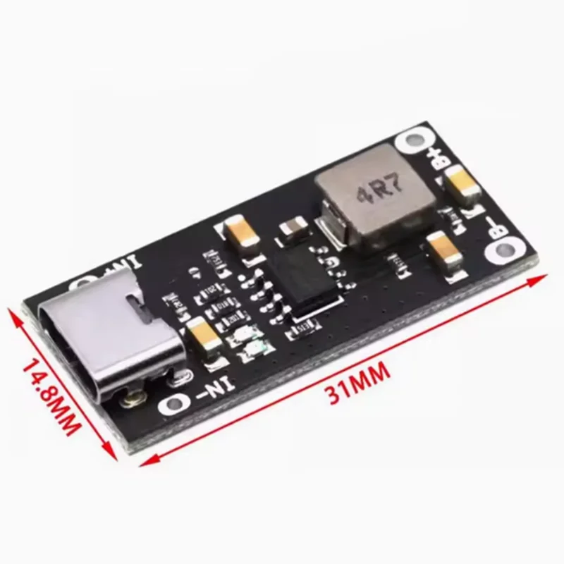 유형 C USB 입력 고전류 3A 폴리머 삼원계 리튬 배터리 빠른 고속 충전 보드 IP2312 CC/CV 모드 5V 4.2V
