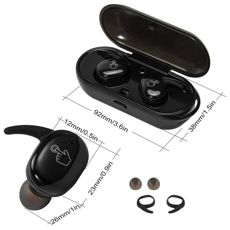 Bluetooth Headphones Y30 Wireless Stereo Earbuds Noise Reduction_voghion.com
