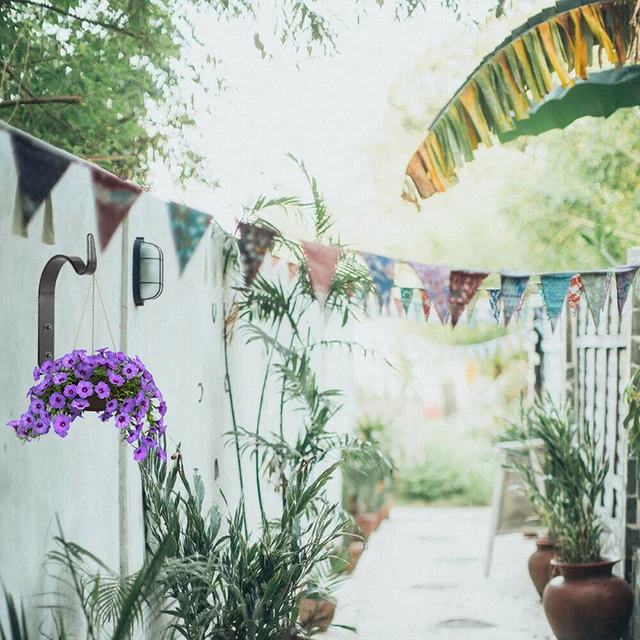 1/4/10 Pcs Függő Kosár Zárójelek Fém Erős Kültéri Falkerti Horog Dekoráció Növény Ketrecek Támogató Kerti Kellékek - Image 4