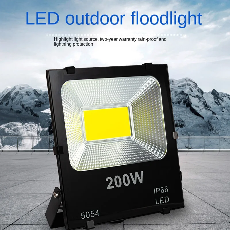 Flood Light Led Outdoor Wall Lamp 30W 50W 100W 150W 200W Floodlight Exterior Street Waterproof Spotlight Garden Stadium Lighting