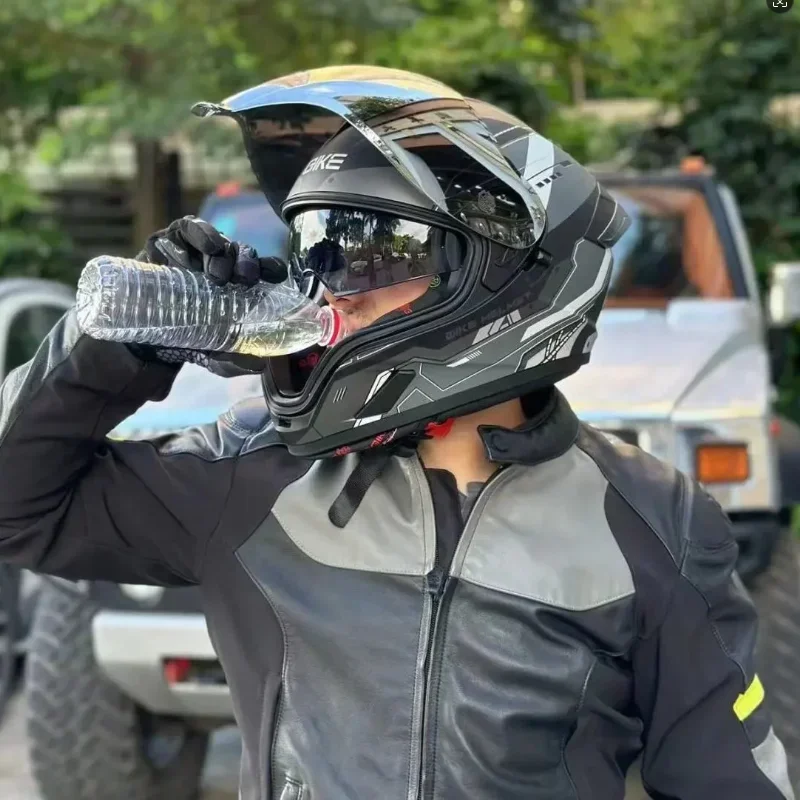 QIKE ������� ��� Ǯ ���̽� Ŀ�н��Ͻ� ������ ���� �� ��ũ�� ���̽� ���� �ø� �� Casco For BMW For DUKADI For Honda