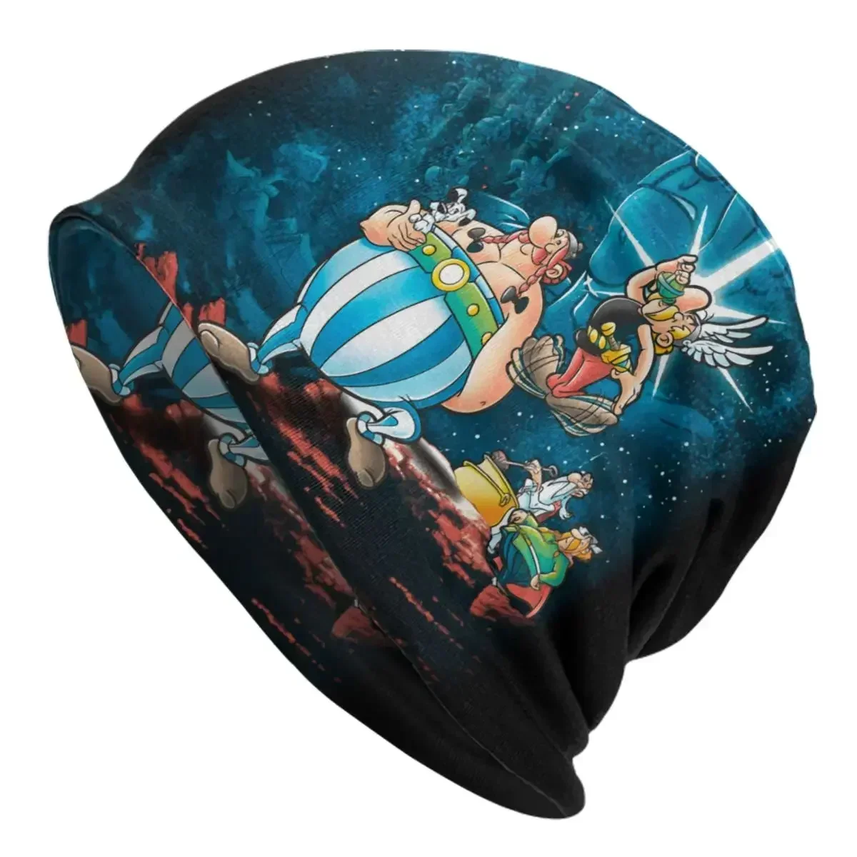 

Gaul Wars Skullies Beanies Caps Men Women Unisex Outdoor Winter Warm Knit Hat Adult Asterix And Obelix Bonnet Hats