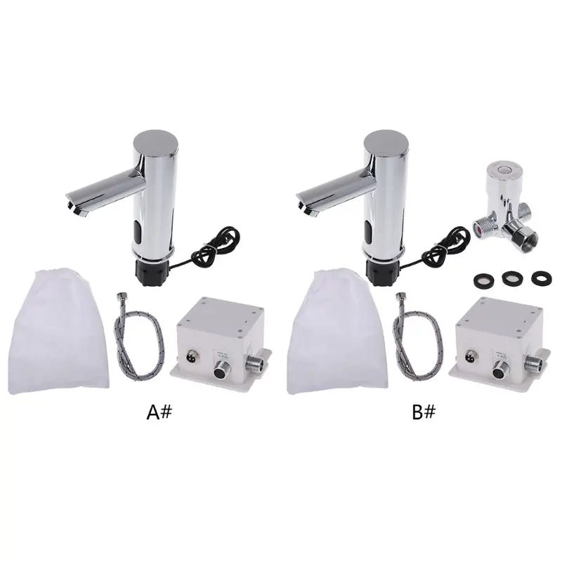 

Bathroom Automatic Sink Faucet Touchless Basin Water Tap Deck Mo