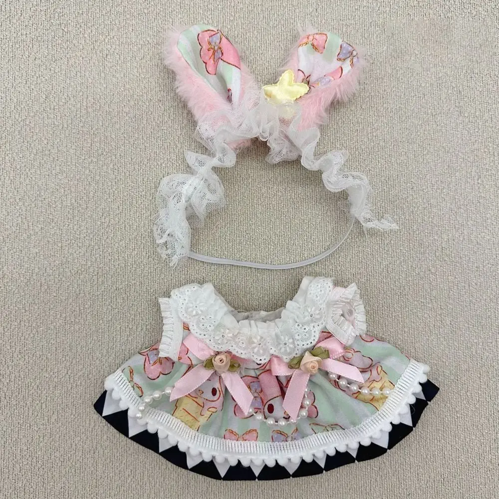 Dress Up 20cm Cotton Doll's Clothes Lolita Doll Clothes Doll Lolita Dress Fashion Lovely Star Doll Clothes Toy Accessories