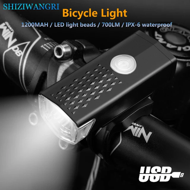 Luce LED Per Bici Ricaricabile USB - Alta Luminosità, Impermeabile, Per Guida Notturna