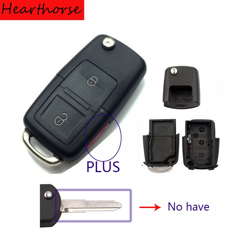 Remote Sky For VW VOLKSWAGEN 2 Button Flip Fob Remote Folding Key Shell Tiguan Golf Sagitar Polo MK6 No Have Blade Free Shipping