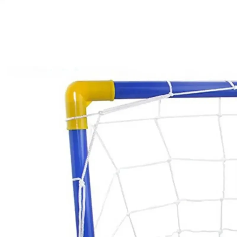 HOMEFISH Indoor mini folding football soccer ball goal post net set pump kids sport outdoor home game toy