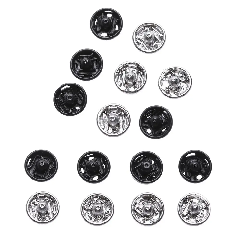 24pcs Accessories Dollhoues Miniature Invisible Snap Metal Buckles DIY  Clothes Mini Buttons Clothing Sewing Buckle