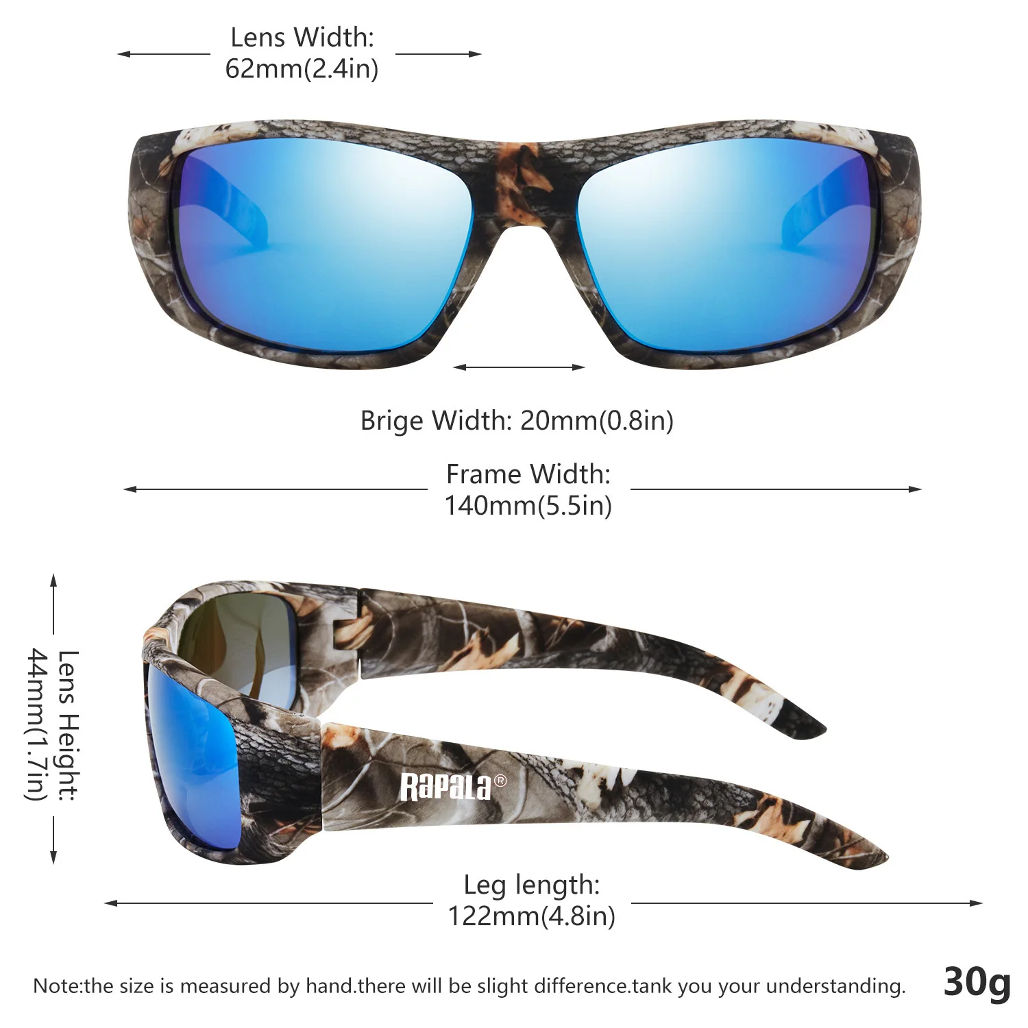 Rapala Fashional Polarized Sunglasses Outdoor Mountaineering Anti-ultraviolet Polarized Sunglasses Riding Fishing Polarized Sunglasses