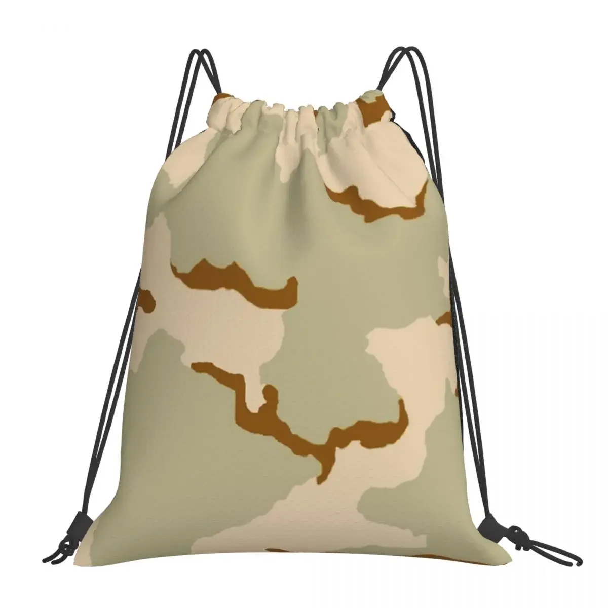 

Desert Camouflage Backpacks Portable Drawstring Bags Drawstring Bundle Pocket Sports Bag Book Bags For Travel