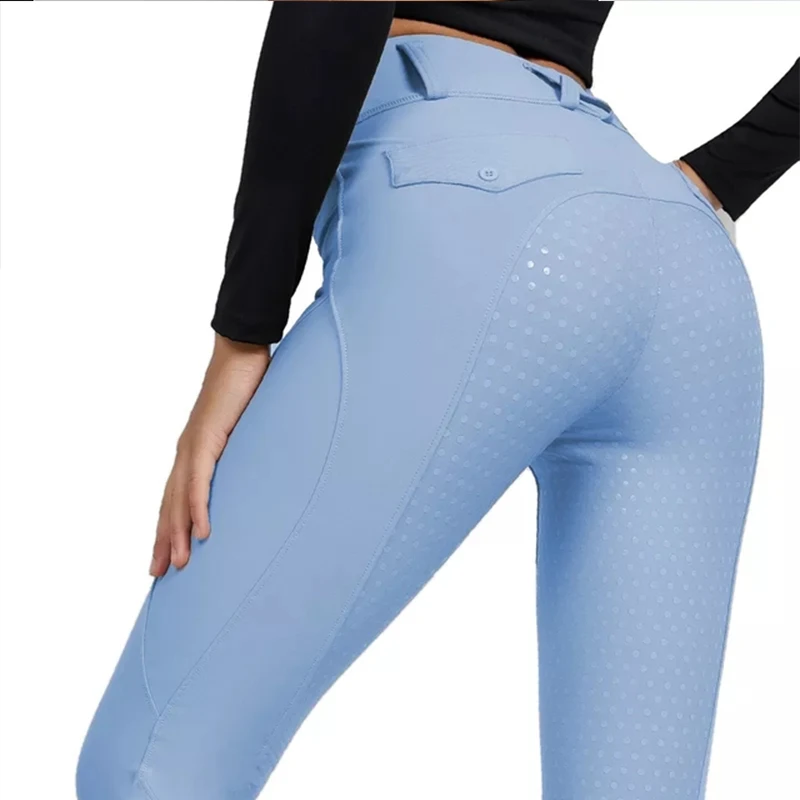 Women Horse Riding Pants Full Seat Silicone Equestrian Breeches Anti