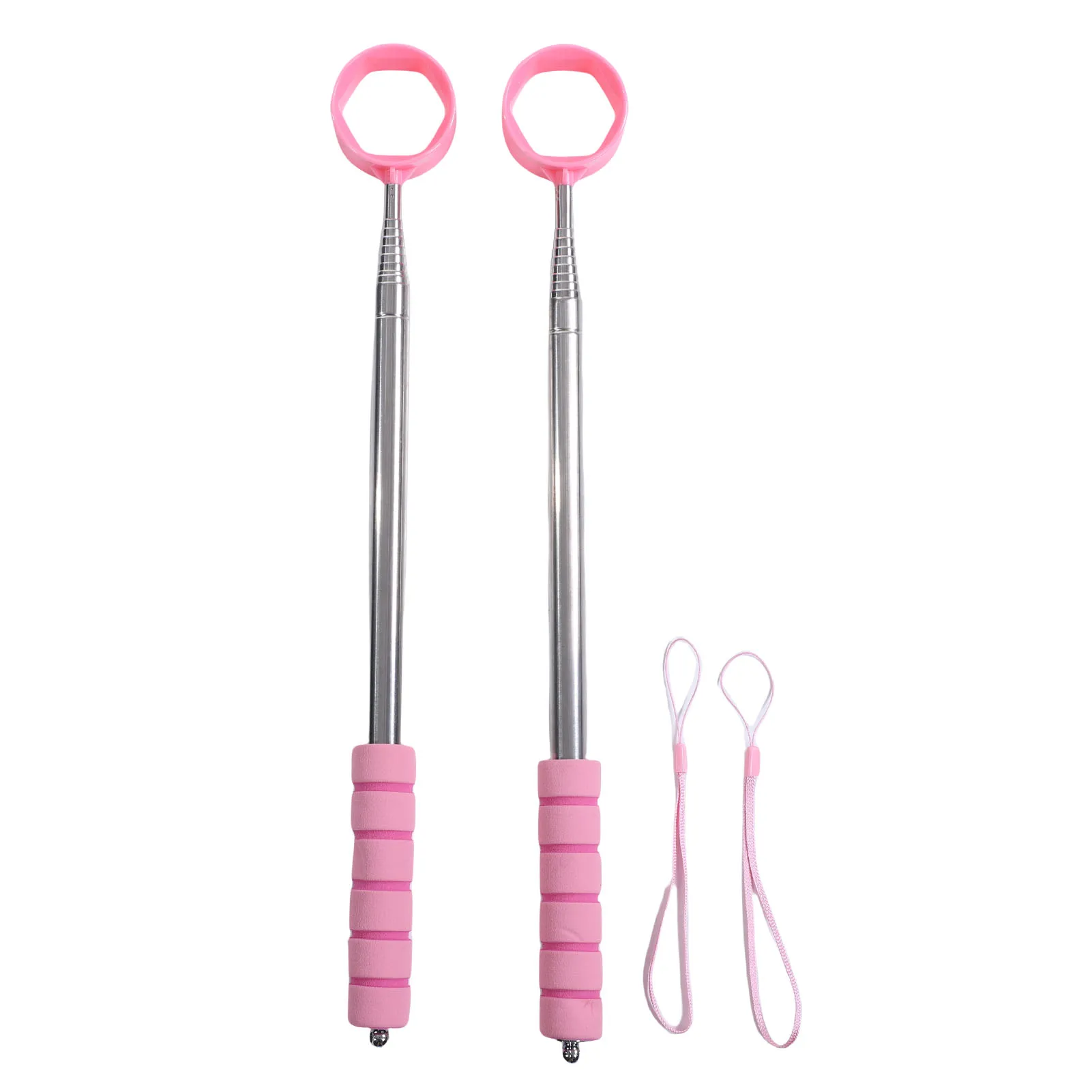 2pcs Stainless Steel Telescopic Club Ball Retrievers Lightweight Club Ball Grabbers Pickers Course Accessories