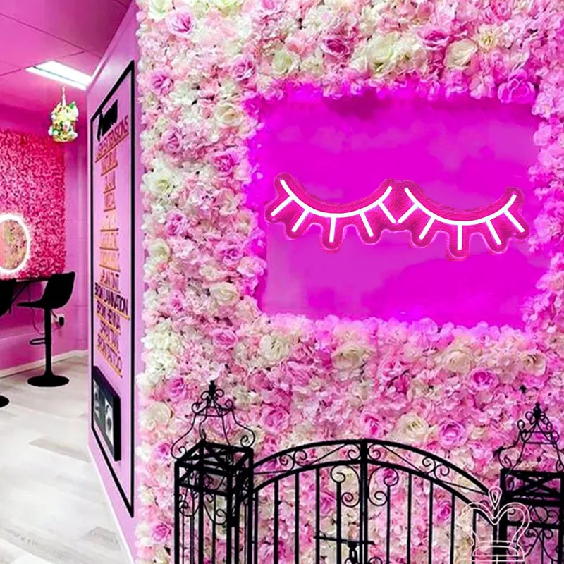 Eyelashes Led Neon Sign Lashes Room Decor Beauty Salon Bar Aesthetic ...
