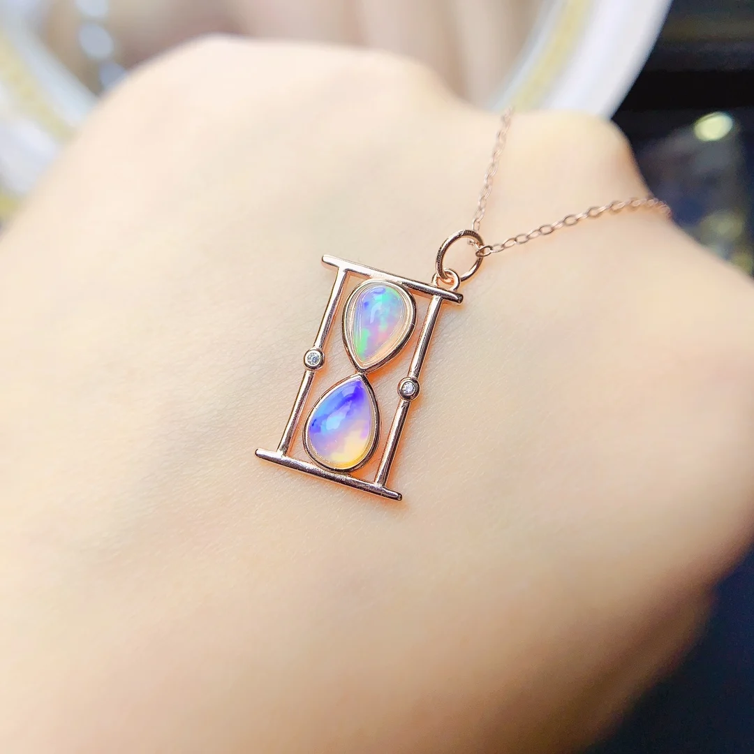 

Opal Pendant 925 Sterling Silver Women's free shipping 925 Sterling Silver Jewelry Certified Christmas Jewelry Women's Gems