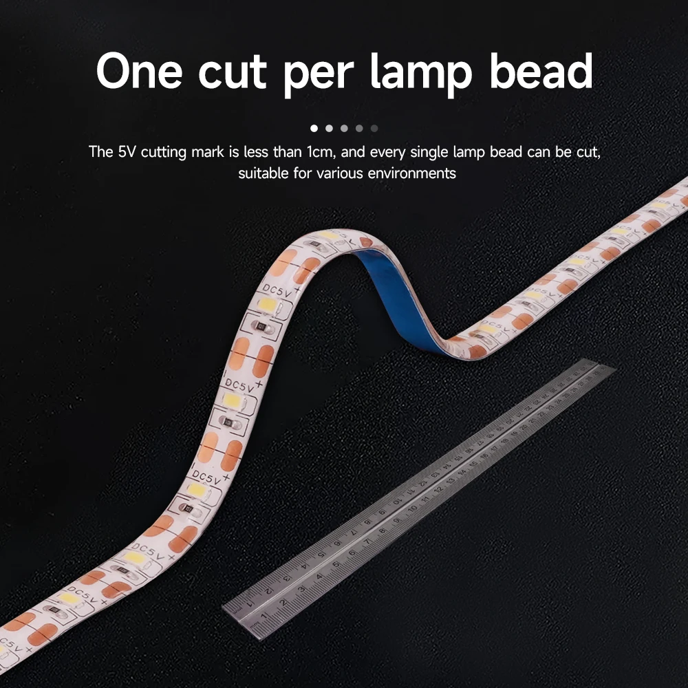 LED Lights Strip For Bambu lab p1p 3D Printer LED Light Bar Kit 5V 150cm IP44 Waterproof Lighting Lamp For Bambulab