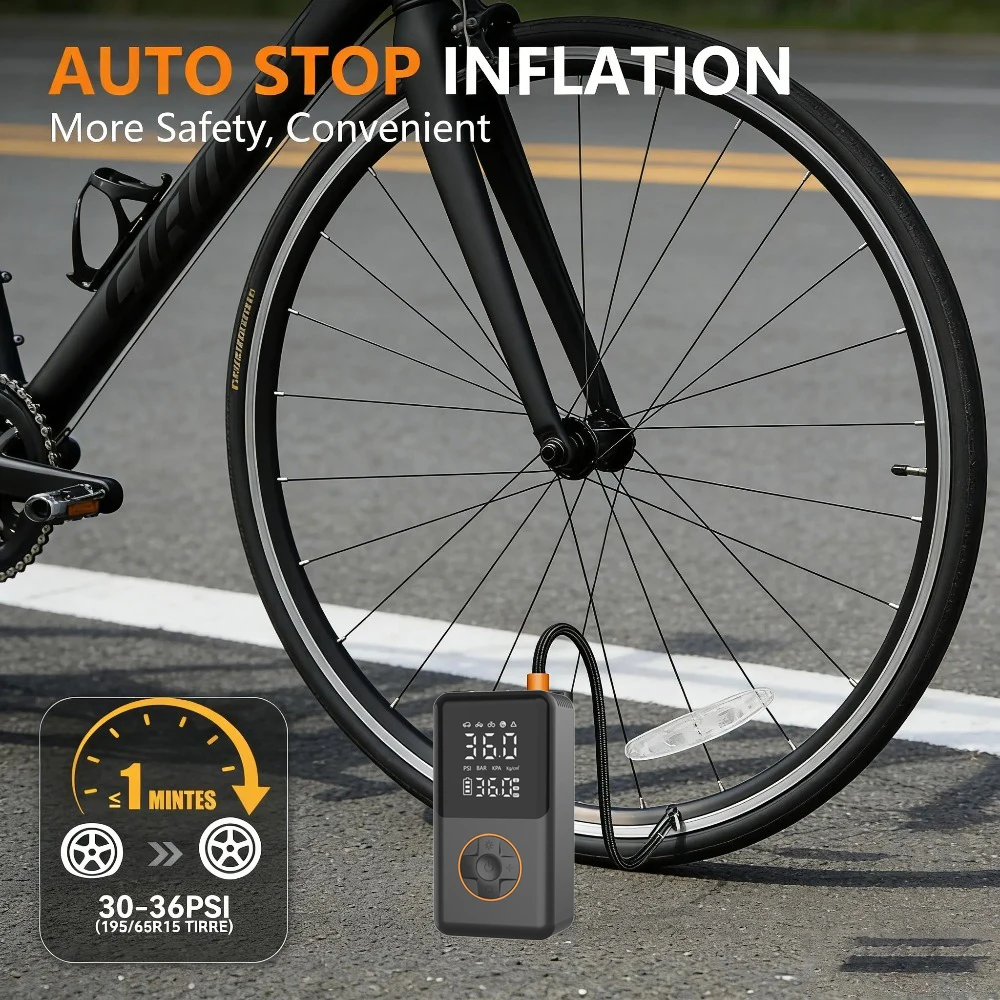YINGBOOST Mini Tire Pump 4
