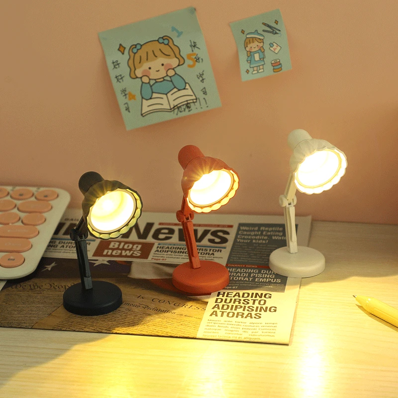 * mini lamp ❀ 小さなかわいいテーブルランプ 装飾的な折りたたみ式ミニLEDテーブルランプ,冷蔵庫の付属品