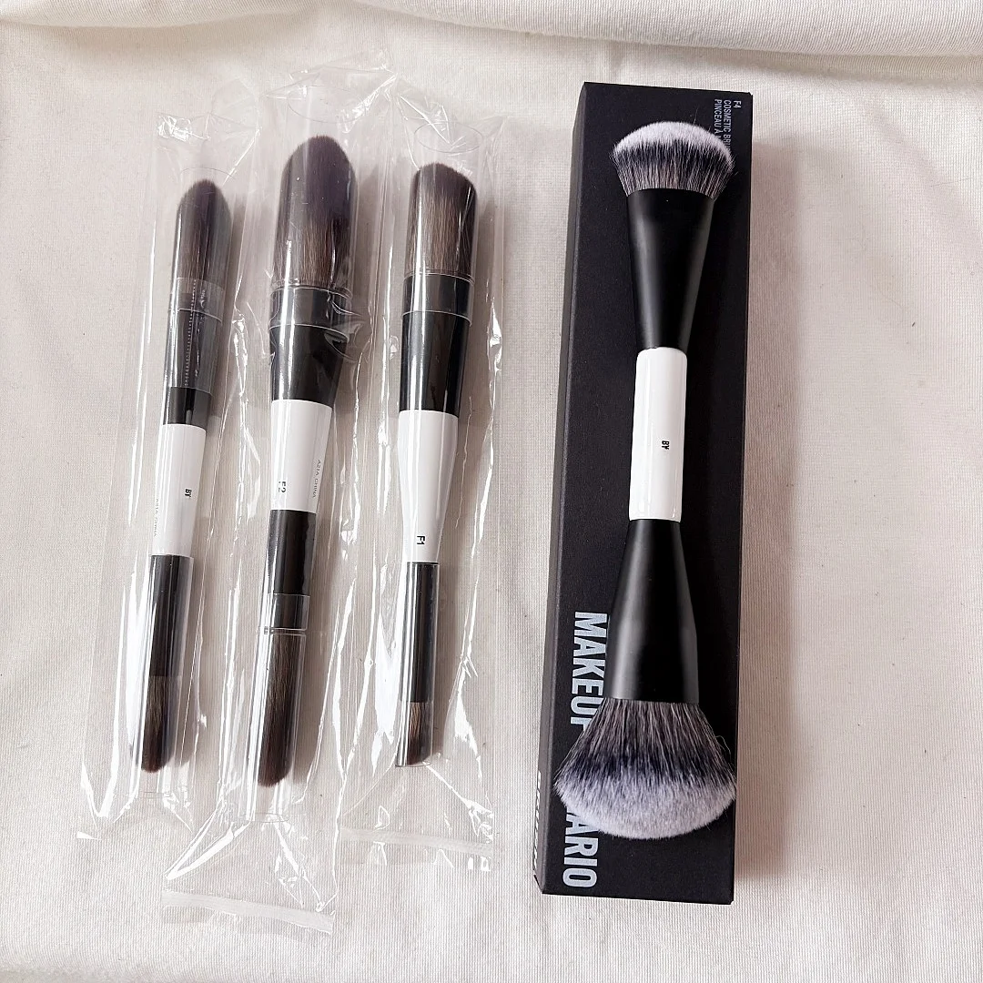 F1 Dual-Ended Contour Blush F2 Powder Brush F3 Highlight Soft Synthetic Hair Makeup Brushes Blusher Highlighter Cosmetic Brushes