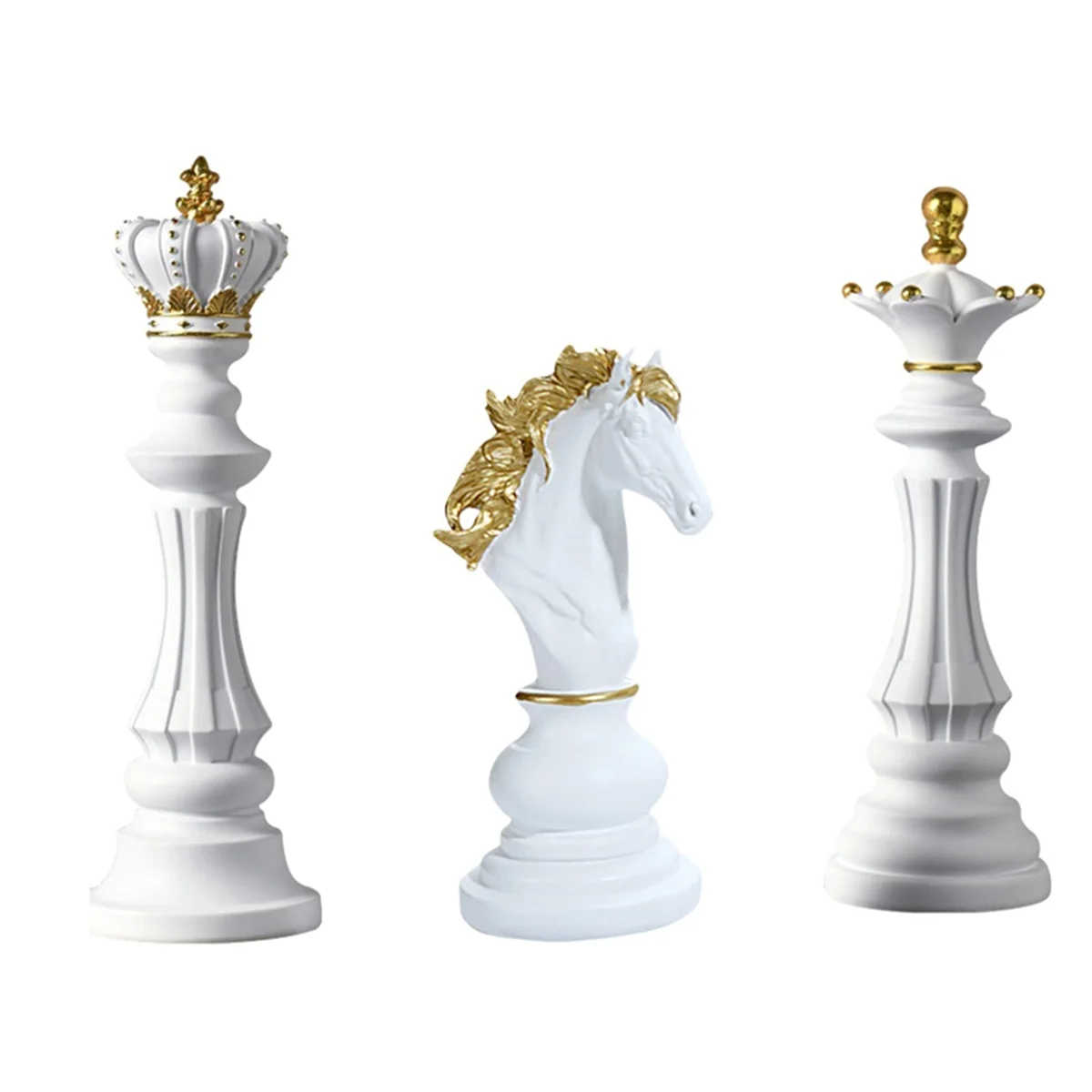 

Декоративные шахматы из смолы, офисные фигурки, статуэтка королевы рыцаря, коллекционные предметы, скульптурные модели шахматных изделий B