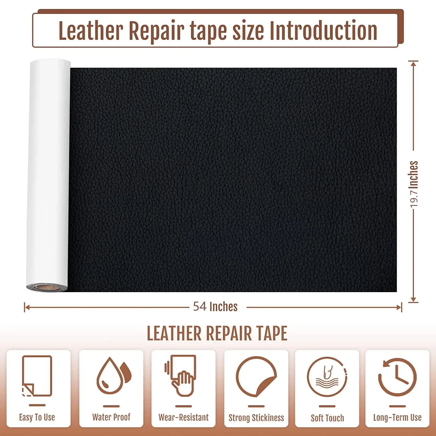 100x137cm Self Adhesive Leather Repair Tape Sofa Furniture Sofa Car Seat  Self Adhesive Patches Premium PU Vinyl Leather Repair - AliExpress
