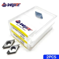 Outil de tournage CNC DCMT11T302 DCMT11T304 DCMT11T308 outil PCD usinage aluminium et cuivre CBN pour acier dur et fonte DCMT 2