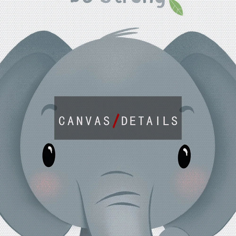 Toile décorative imprimée d'animaux de dessin animé mignon, peinture d'art  mural, photo de bébé éléphant, décoration de chambre d'enfant - AliExpress, image size:1000x1000