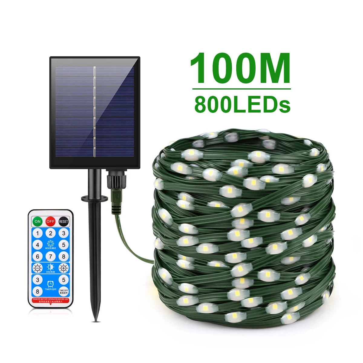 KINGCOO Catena Luminosa Stringa Luci Fiore Solare Esterna,Impermeabile 21ft 50LED Fiore di Pesca Ciliegio Luci di Stringa Solare Fata per Case Giardini Decorazioni Natalizie Feste(Viola