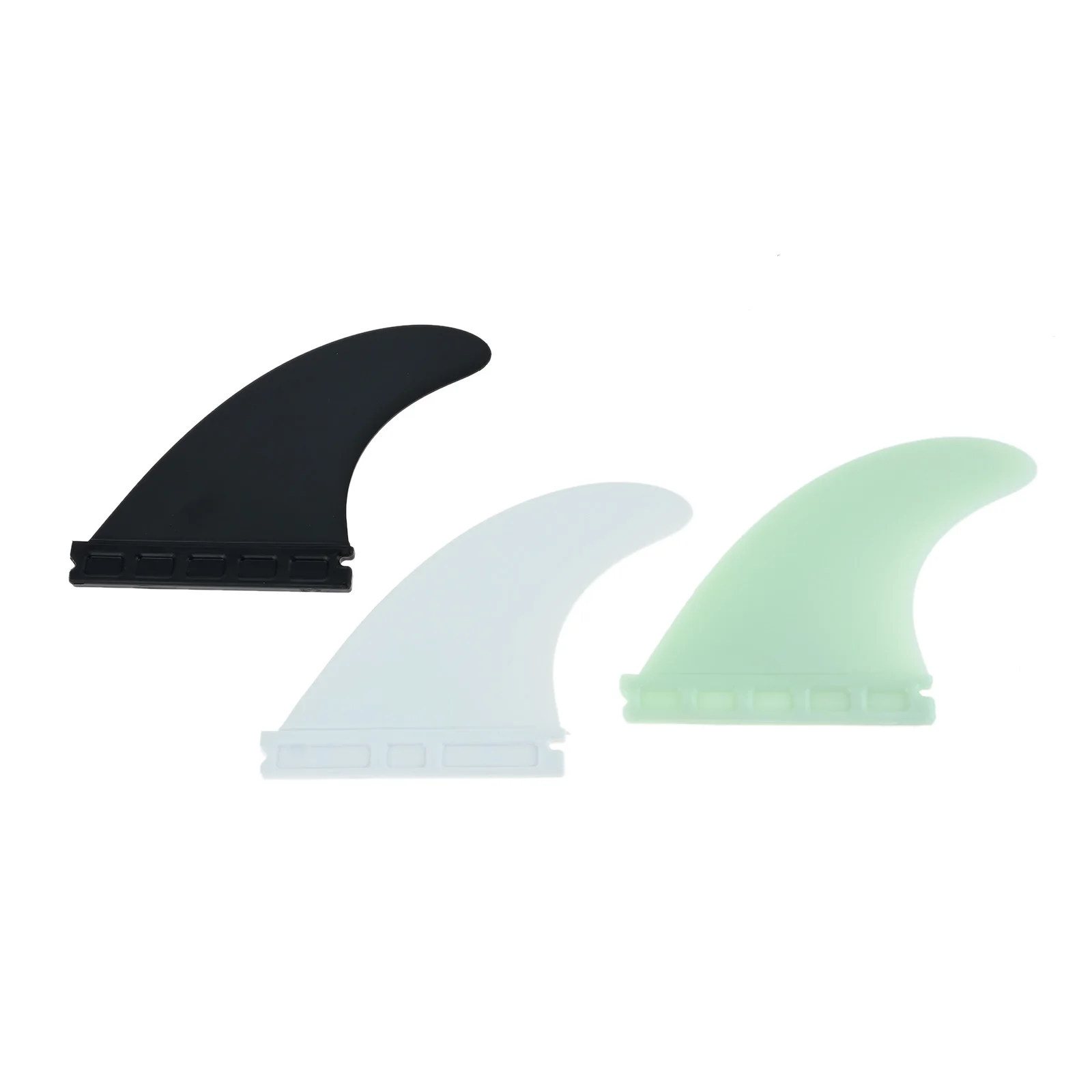 3Pcs/Set Surfboard Fins Nylon Glassfiber Durable Black White Light Green for Future Surfing Kayaking Water Sports Accessories cantik new black tactics military training multifunctional outdoor sport a letter buckle durable nylon belt men 3 8cm cbca160