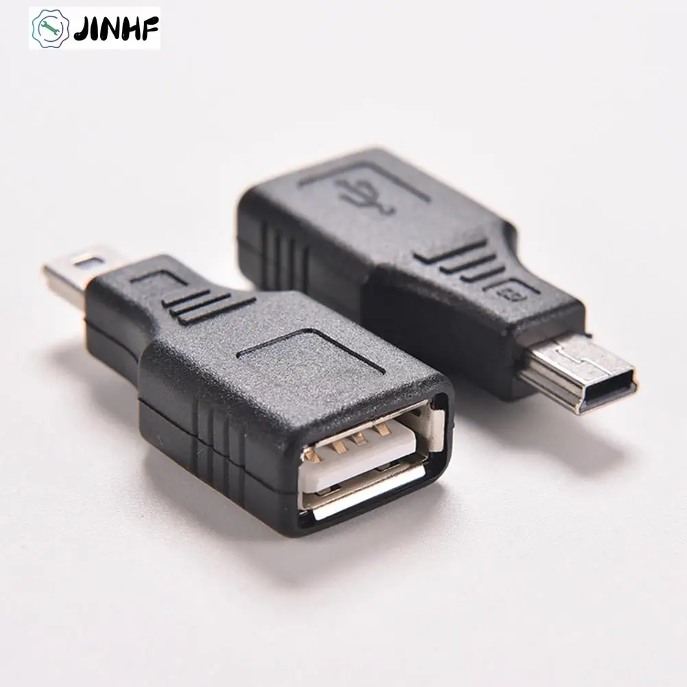 

Adapter Converter Changer JETTING 2PCS Black USB 2.0 A Female to Mini USB B 5 Pin Male