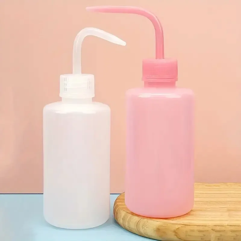 250ml Eyelash Cleansing Bottle - Salon Curved Spout for Lash Extension Care | Leakproof Hygienic Tool w/ Portable Design