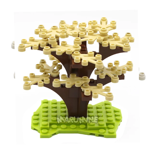 Marumine 31PCS Classic Building Bricks Tree Sets Enlighten MOC Blocks Natural City View Compatible Rrecycle Toys For Kids Gift 5