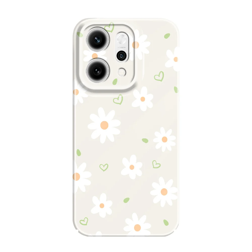 Tender Daisy Design Hard Phone Case with Film Cover