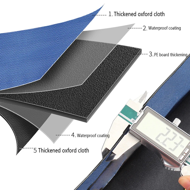 Tool Bag 13in/20in 1680D Oxford Cloth Wear-resistant Waterproof High Capacity Electrician Woodworking Portable Storage