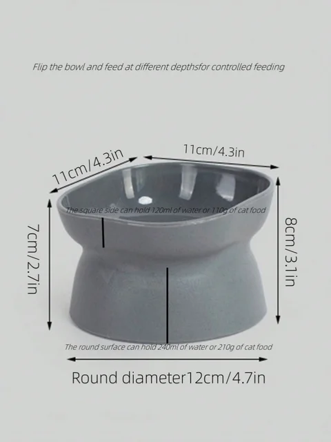1Pc Pet bowl, water and food feeder, for cat and small dog 2