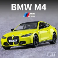 1:32 BMW M4 IM G82 Supercar Alloy Car Model With Pull Back Sound Light Children Gift Collection Diecast Toy Model 1