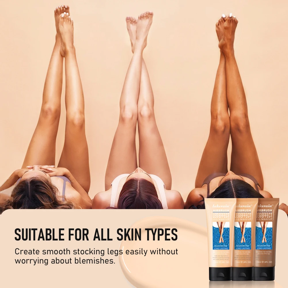 Leg Makeup Moisturizing Liquid Body Foundation Fake Cream Care Body Even Skin Skin Tan Tanning Lotion Tone