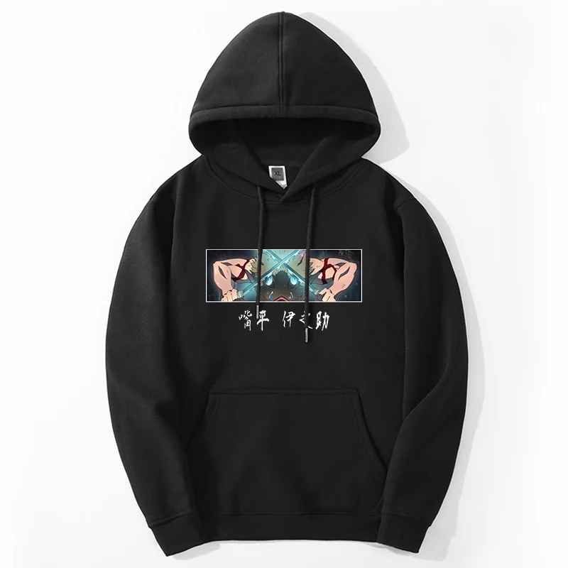 

Demon Slayer Japan Anime Hoodies Sweatshirts 2024 Men Mangas Inosuke Kimetsu No Yaiba Pullover Loose Harajuku Pullover Tracksuit