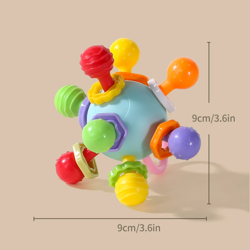 Soft Hand Grasping Ball Baby Toy Xingdun Ball Birthday Gift for 0-3 Year Old Babies 5