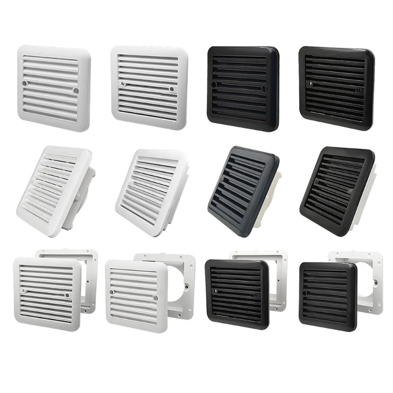 

12V Cooling Exhaust Fan White Strong Wind Exhaust Outlet Side Air Vent for RVs Dropship